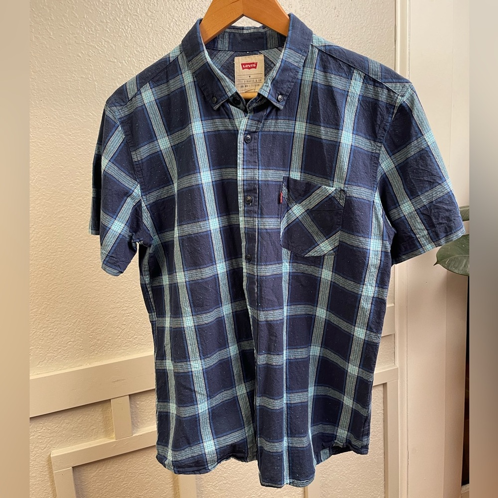 Levi’s Blue Plaid Shirt